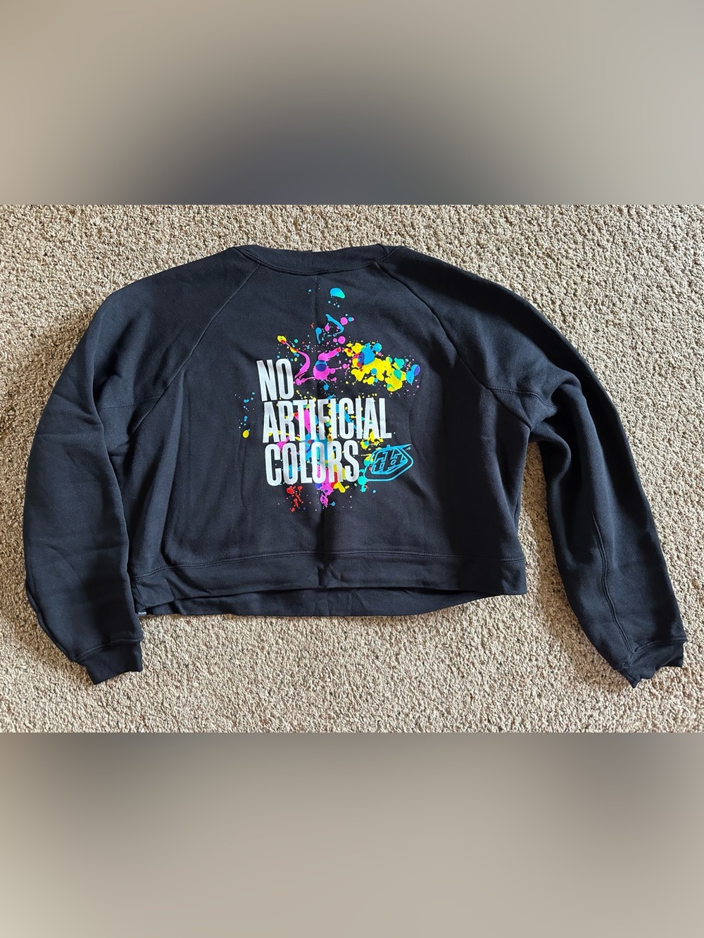 NWT Troy Lee Designs No Artificial Colors Crop Top Pullover